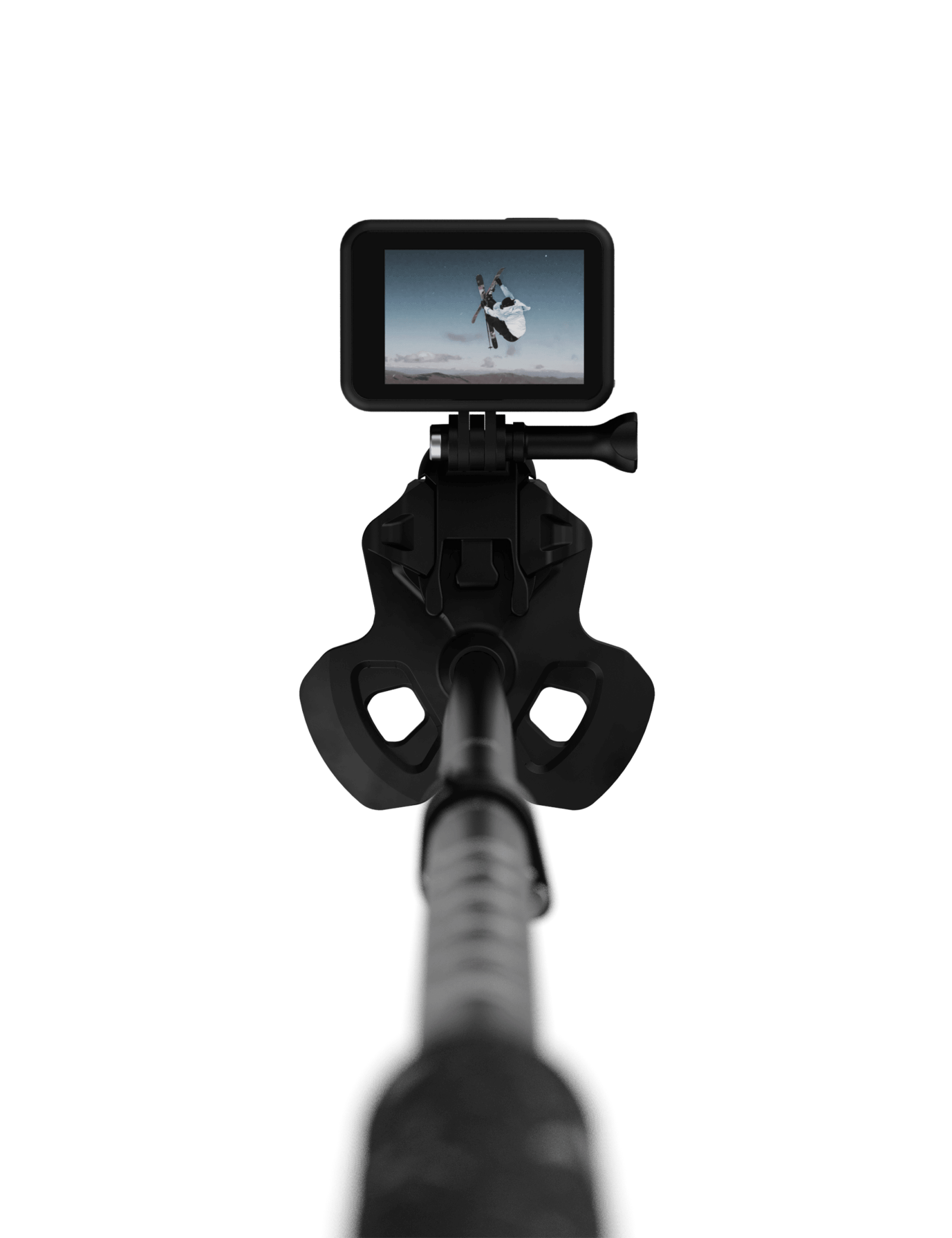 RAV Powder basket with a GoPro attached to it